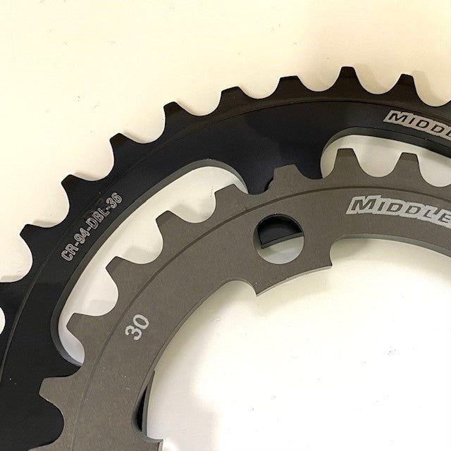 MIDDLEBURN CHAINRING 94 BCD DOUBLE 5 ARM SLICKSHIFT INNER 9/10 SPEED