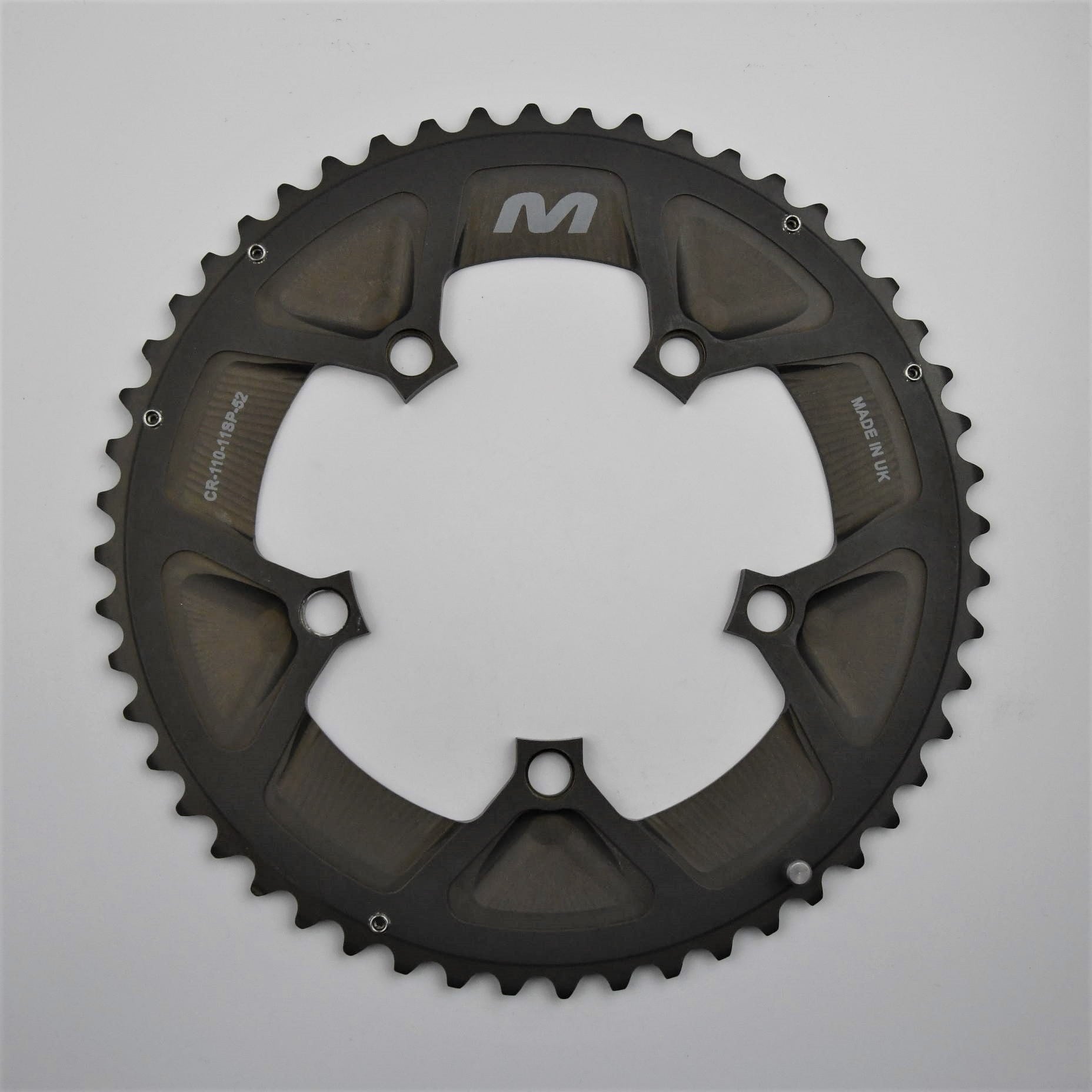 MIDDLEBURN CHAINRING 110BCD 5-ARM 11 SPEED DOUBLE 52/36 (FOR RO2 AND RO1)