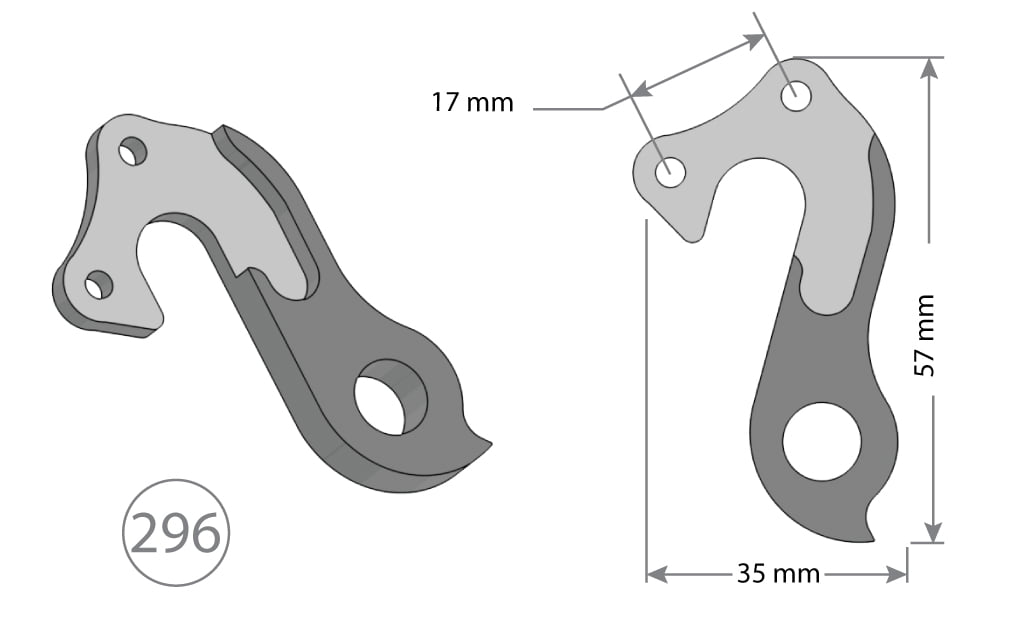 Derailleur Hanger 296 Visual